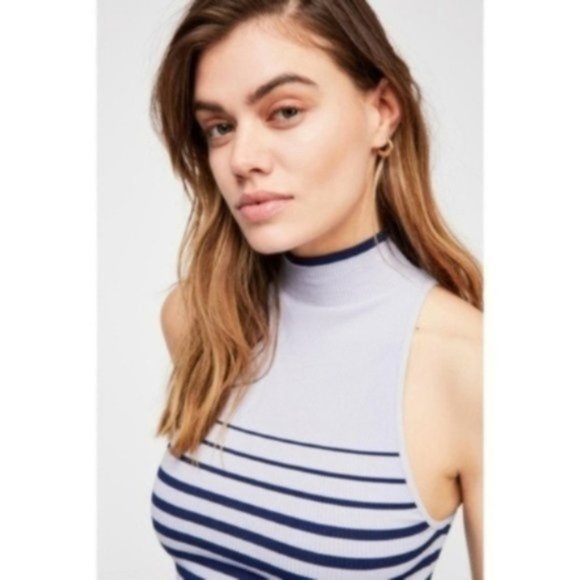 Free People High Five Seamless Cami, Blue - Picture 3 of 3